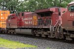 CP 8151 trails on a northbound intermodal